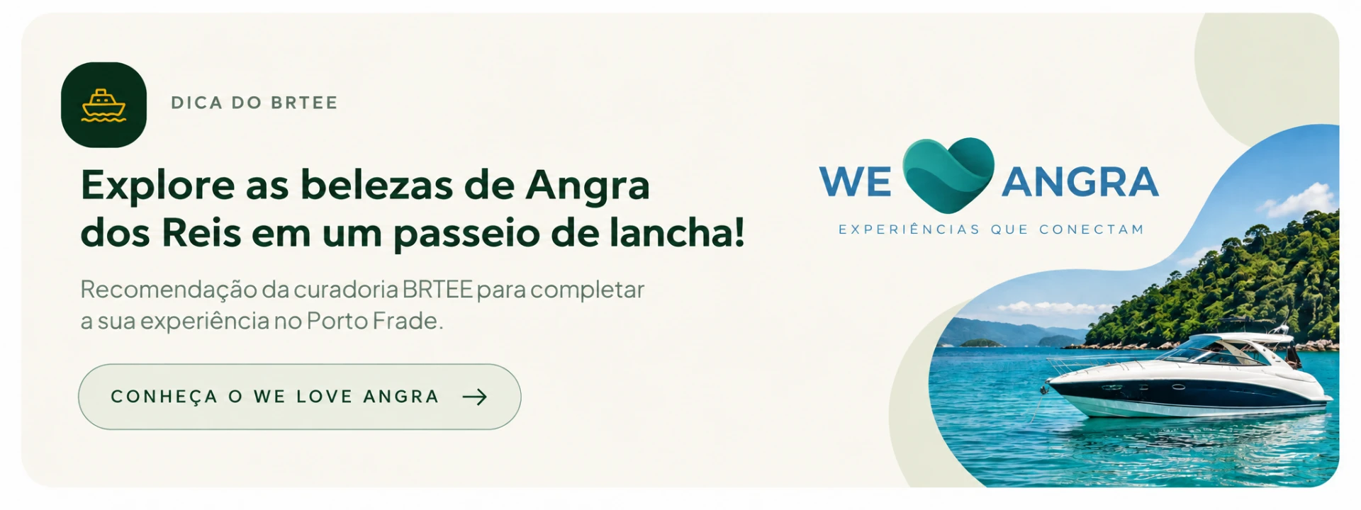 Explore as belezas de Angra dos Reis em um passeio de lancha com a We Love Angra